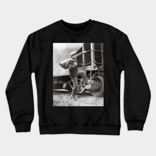 Riding the Rails, 1935. Vintage Photo Crewneck Sweatshirt